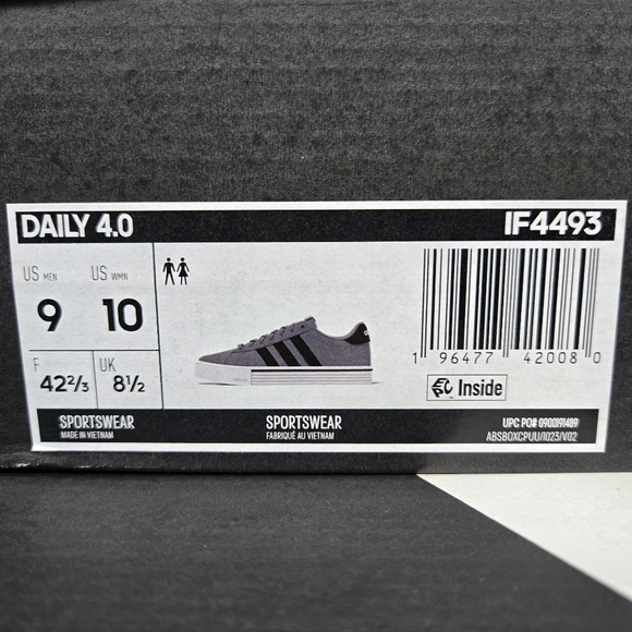 New adidas Daily 4.0 Grey Core Black Men\'s Shoes Size 9 main image 8